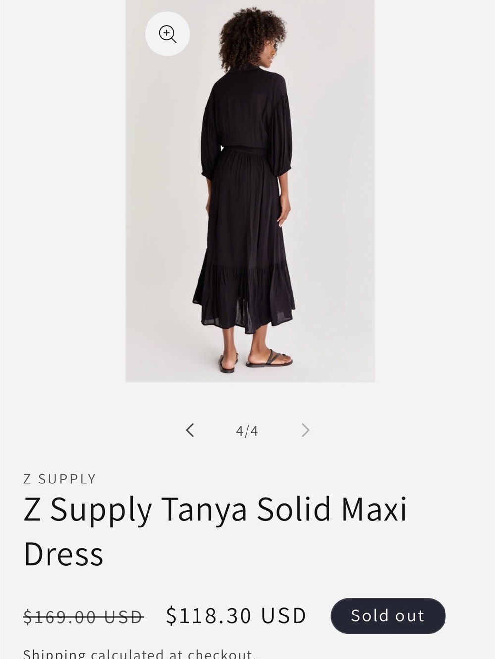 Button-Front Maxi Dress - Picture 5 of 5